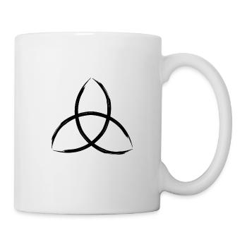 keltischer Knoten Triquetra - Tasse - Weiß - Rechts