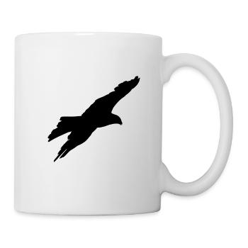 gleitender Adler - Tasse - Weiß - Rechts