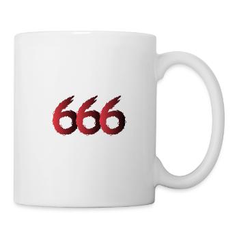 666 number symbol - Mug - white - Right