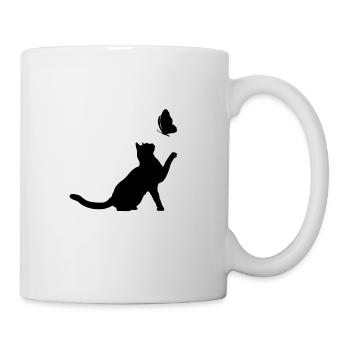 Papillon & Chat 4 - Mug blanc - blanc - Droite