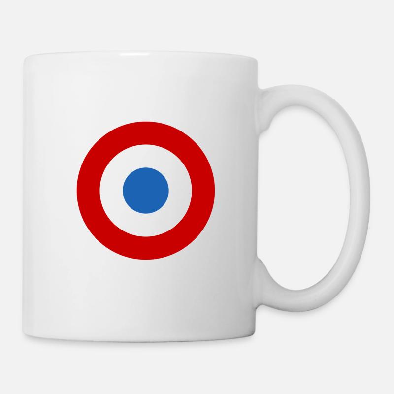 Dreifarbige Kokarde - Tasse - Weiß