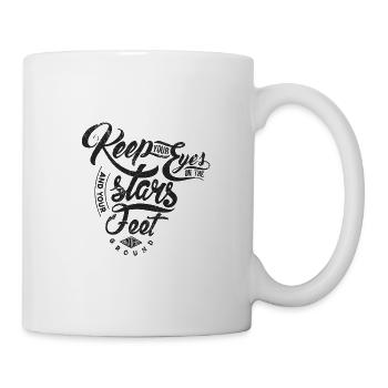 EYE STARS FEET BOTTOM BELOW STARS STAR MOTIF - Mug - white - Right