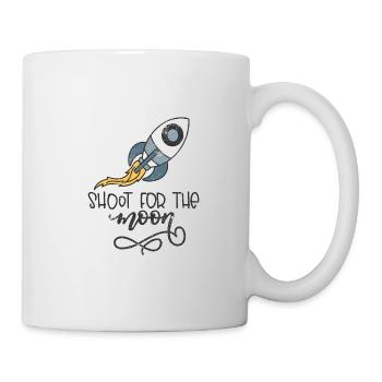 MOON SHOOTING MOON JOURNEY PLANET ROCKET MARS MOTIF - Mug - white - Right