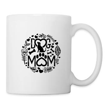 HUNDE MUTTER HUNDEN MAMI HUND LIEBEN MUTTI MOTIVE - Tasse - Weiß - Rechts