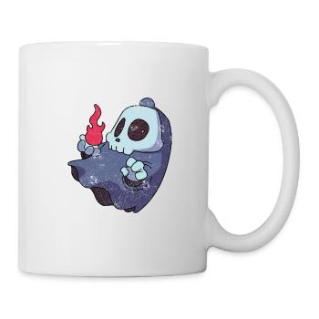 FLYING GHOST SKULL COMIC MOTIFS GIFT - Mug - white - Right