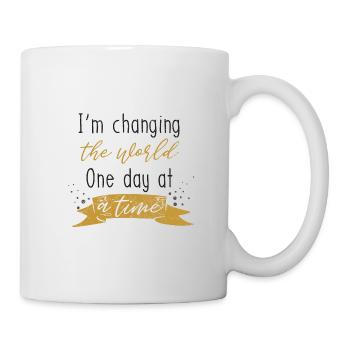 LES ENSEIGNANTS ET LA JOURNÉE MONDIALE DU CHANGEMENT EN DISANT UN CADEAU DE MOTIF - Mug blanc - blanc - Droite