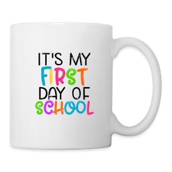 MON PREMIER JOUR D’ÉCOLE SCOLAIRE MOTIVATIONS ABC - Mug blanc - blanc - Droite