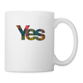 YES Buchanan Tartan - Mug - white - Right