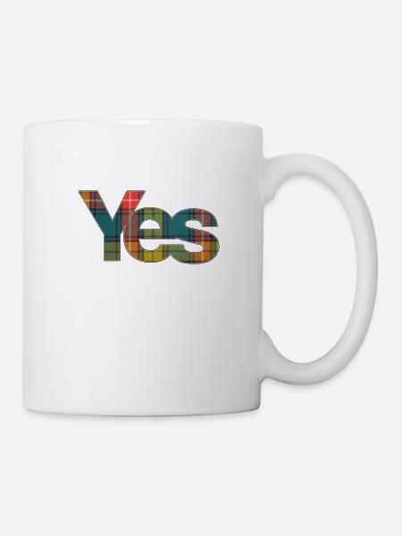 YES Buchanan Tartan - Mug - white
