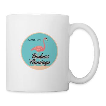 Badass Flamingo 2023 - Tasse - Weiß - Rechts