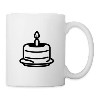 Birthday cake - Mug - white - Right