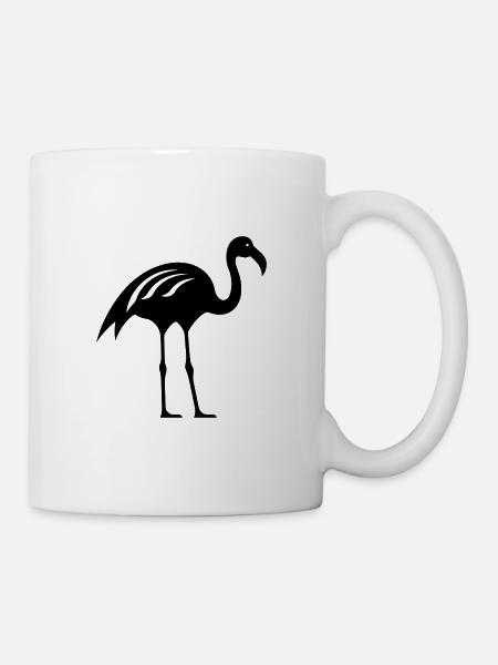 flamant rose - Mug blanc - blanc