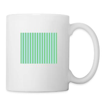 Stripes Grün Hellblau - Mug - white - Right