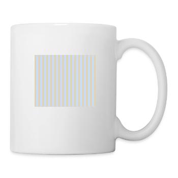 Stripes Beige Light Blue - Mug - white - Right