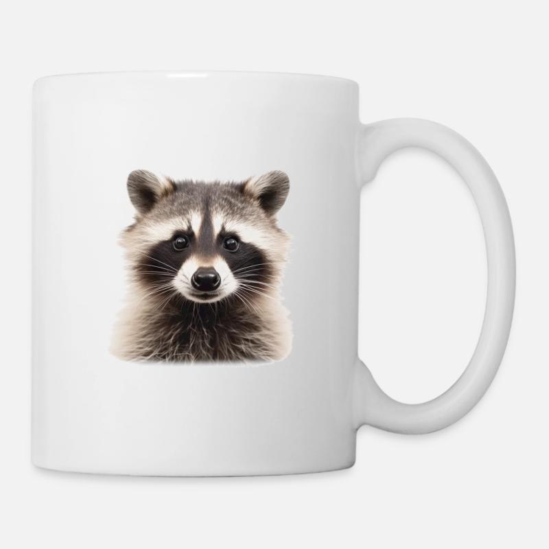 Raton laveur - Mug blanc - blanc