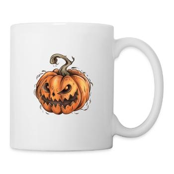 Kürbis Halloween - Tasse - Weiß - Rechts