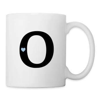 Buchstabe O Anfangsbuchstabe - Tasse - Weiß - Rechts
