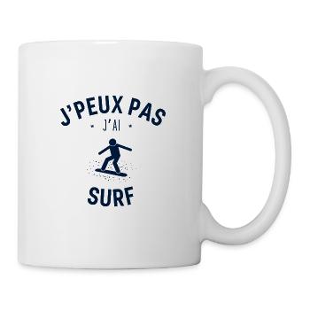 J Peux Pas J Ai Surf - Mug blanc - blanc - Droite