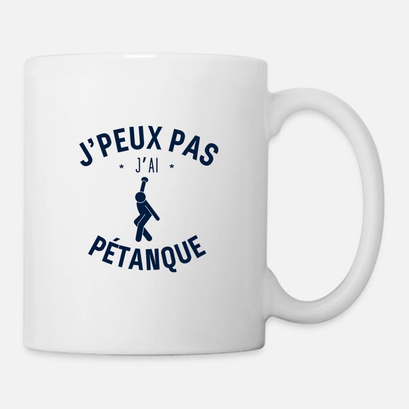 J peux pas j ai Pétanque - Mug blanc - blanc
