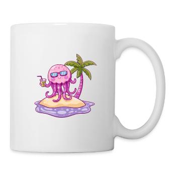 Jellyfish Summer Beach Vacation - Mug - white - Right