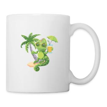 Chameleon Summer Beach Holidays - Mug - white - Right