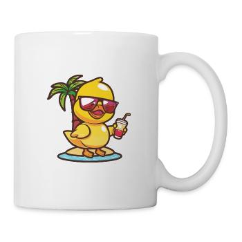 Duck Summer Beach Vacation - Mug - white - Right