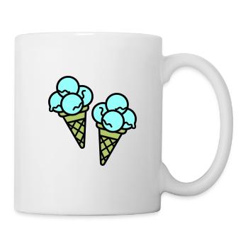 Eis Creme Ice Cream - Tasse - Weiß - Rechts