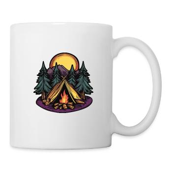 Camping Forest Tent - Mug - white - Right