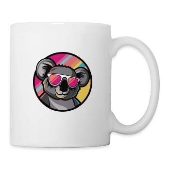Koala Comic Cool Sommer - Tasse - Weiß - Rechts