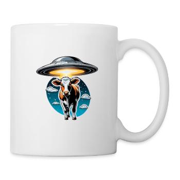 Cattle Mutilation UFO Cow Abduction - Mug - white - Right