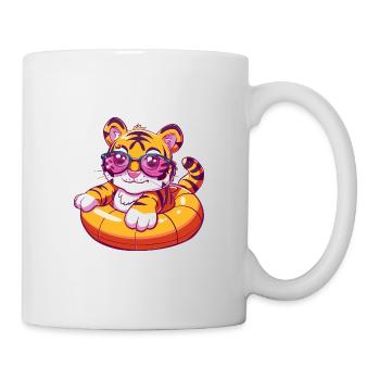 Tiger Comic Cool - Tasse - Weiß - Rechts