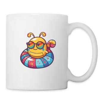 Wurm Comic Cool - Tasse - Weiß - Rechts