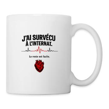 Das Überleben des Internats – Die Ruhe ist leicht - Tasse - Weiß - Rechts