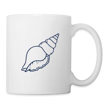 Esthétique Seashell Minimal Ocean Beach Design - Mug blanc - blanc - Droite