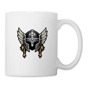 Valkyrie Helm mit Flügeln - Tasse - Weiß - Rechts