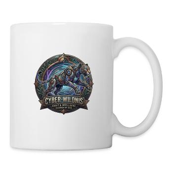 Cyber-Wildnis Panther - Tasse - Weiß - Rechts
