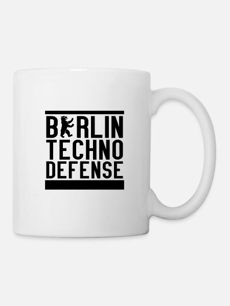 Berlin Techno Defense - Tasse - Weiß