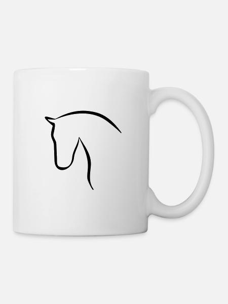 Pferd - Tasse - Weiß