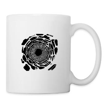 Schwarzes Loch - Tasse - Weiß - Rechts
