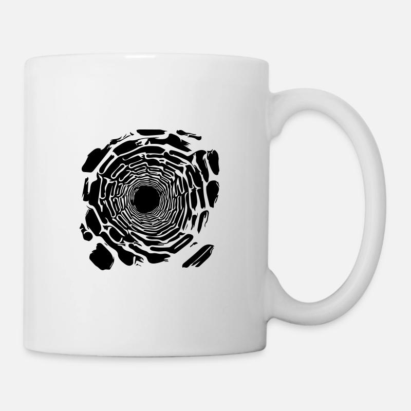 Schwarzes Loch - Tasse - Weiß