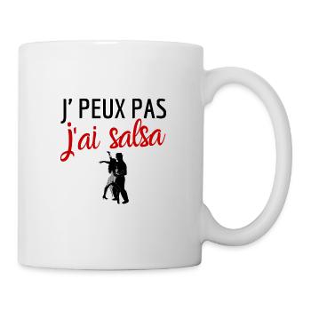 Je peux pas j'ai salsa humour - Mug blanc - blanc - Droite