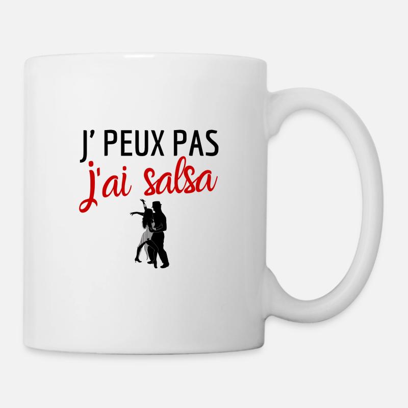 Je peux pas j'ai salsa humour - Mug blanc - blanc