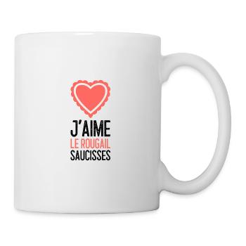 J'aime le rougail saucisse la Reunion 974 créole - Mug blanc - blanc - Droite