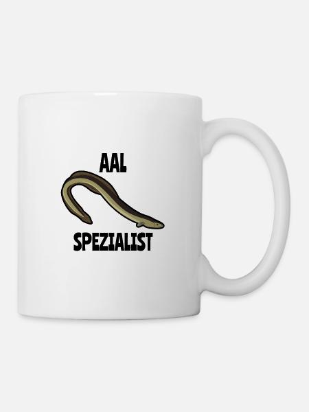 Aal Spezialist Geschenk Aalangler Fischer - Tasse - Weiß