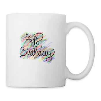 Happy Birthday Birthday Birthday Congratulations - Mug - white - Right