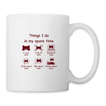 Chats, chats, chats (bruns) - Mug blanc - blanc - Droite