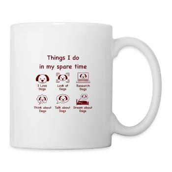 Dog lovers (brown) - Mug - white - Right
