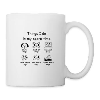 Dog lovers(black) - Mug - white - Right