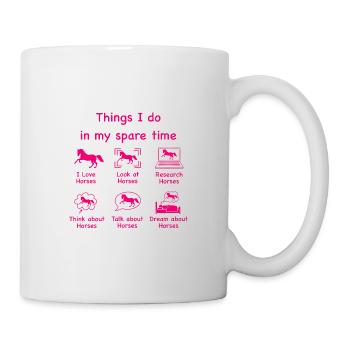 Horse lovers (pink) - Mug - white - Right