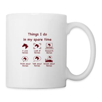 Horse lovers (brown) - Mug - white - Right